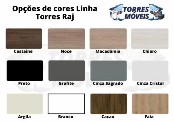 opcao de cores linhas Raj