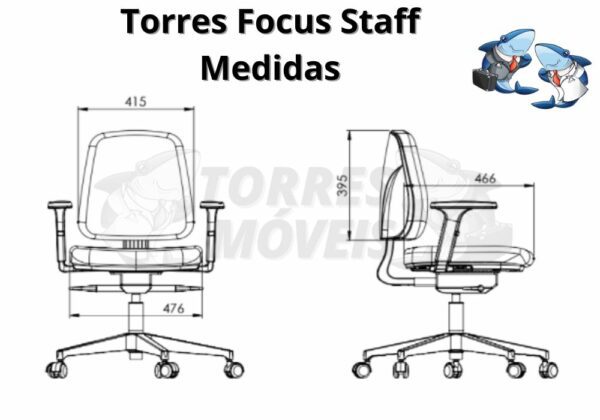 Torres Focus diretor Medidas 1