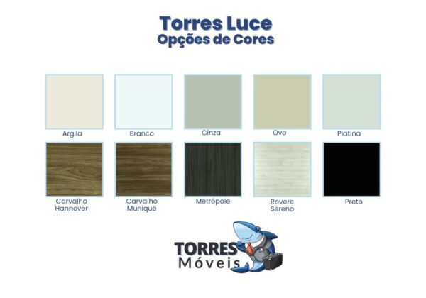 Torres Luce opcoes de cores