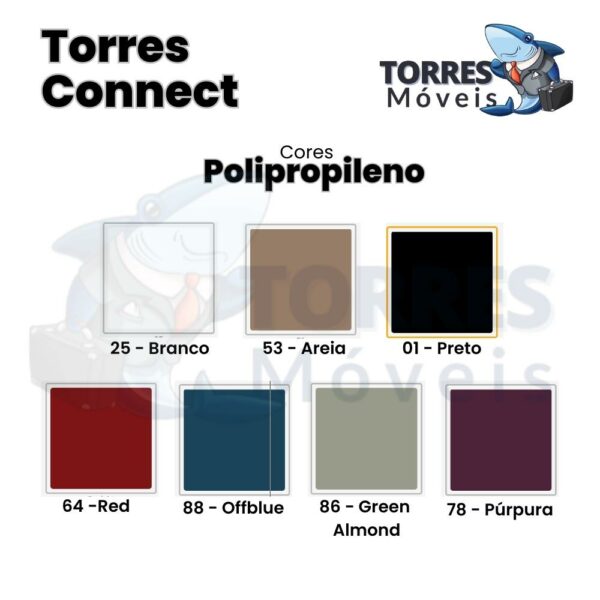 Cores polipropileno Torres Connect 1