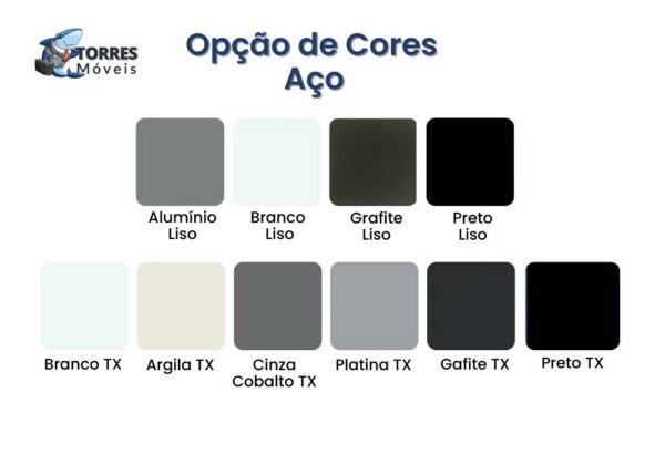 Cores Aco Balcao Torres Easy